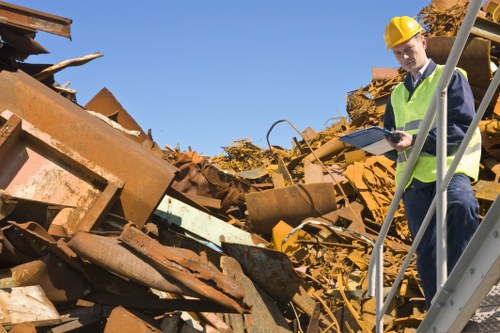 Photo of an audit in progress at a waste facility